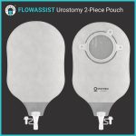 flowassist urostomy 2-piece bag front and back