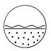 icon of uneven skin surface